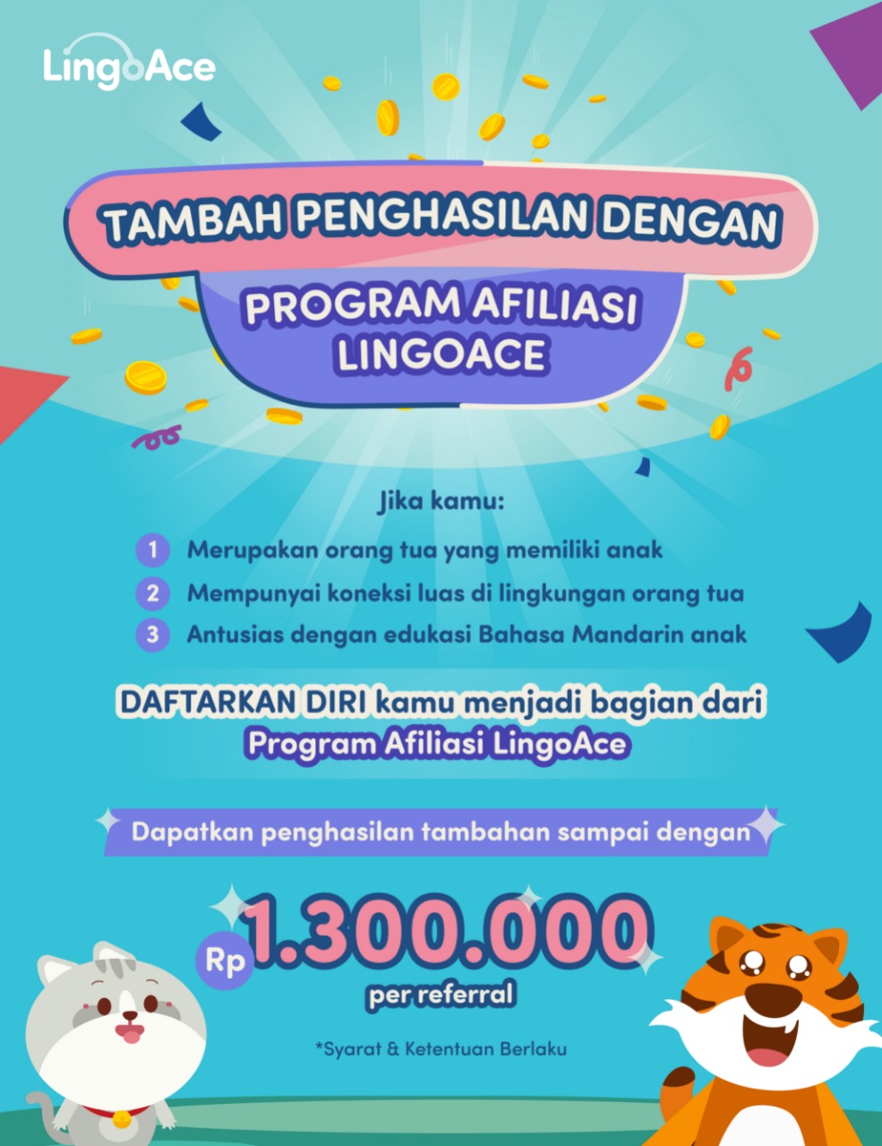 Timcuan Harus Ikut Program Afiliasi Lingoace